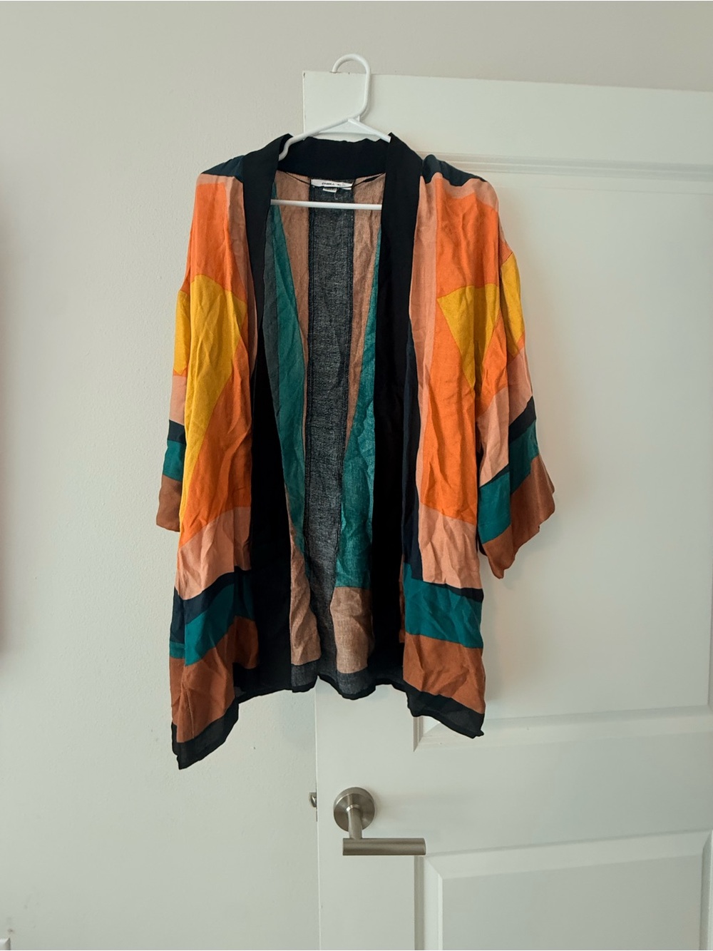 O'Neill Multicolor Geometric Open-Front Kimono
